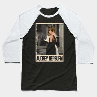 Timeless Elegance Audrey Hepburn Classic Hollywood Tee Baseball T-Shirt